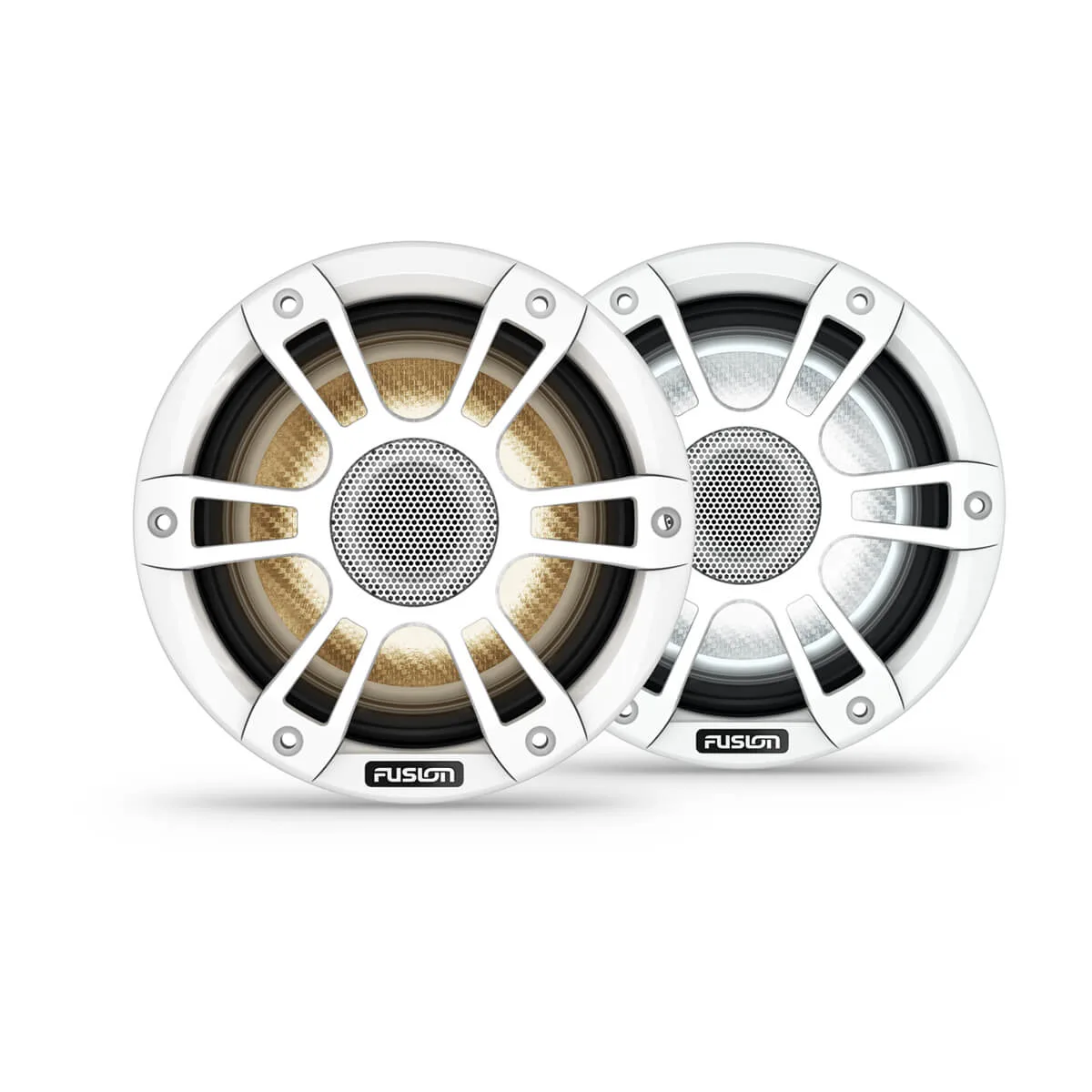 Fusion Signature Series 3i 6.5" 230-watt Coaxial Sports White Marine Speakers w/CRGBW (Pair)